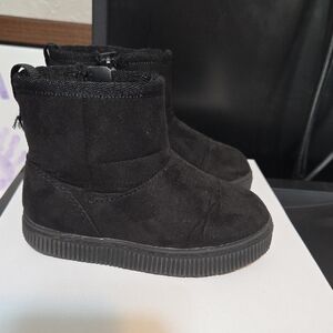 Black Faux Fur Boots